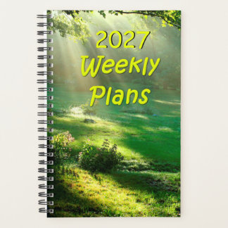 2027 Weekly Plans Simple Heaven's Light Design Planner