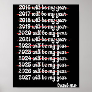 2027 Will Be My Year Procrastination New Year Reso Poster