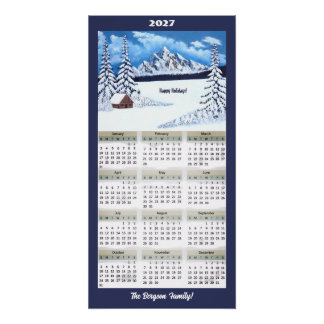 2027 Winter Wonder Calendar Poster