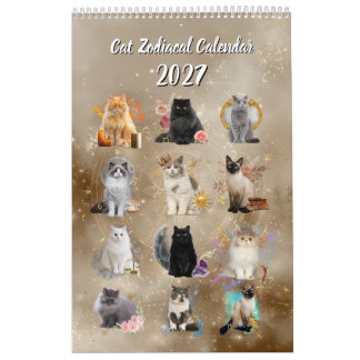 2027 Zodiac Cats Calendar – Astrology Cats & Celes