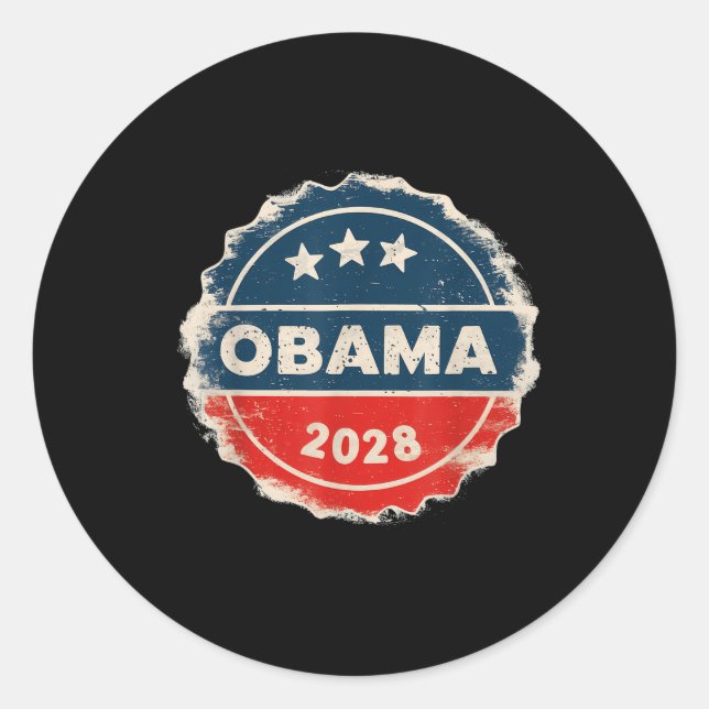2028 3rd Term Presidential Election  Classic Round Sticker (Front)
