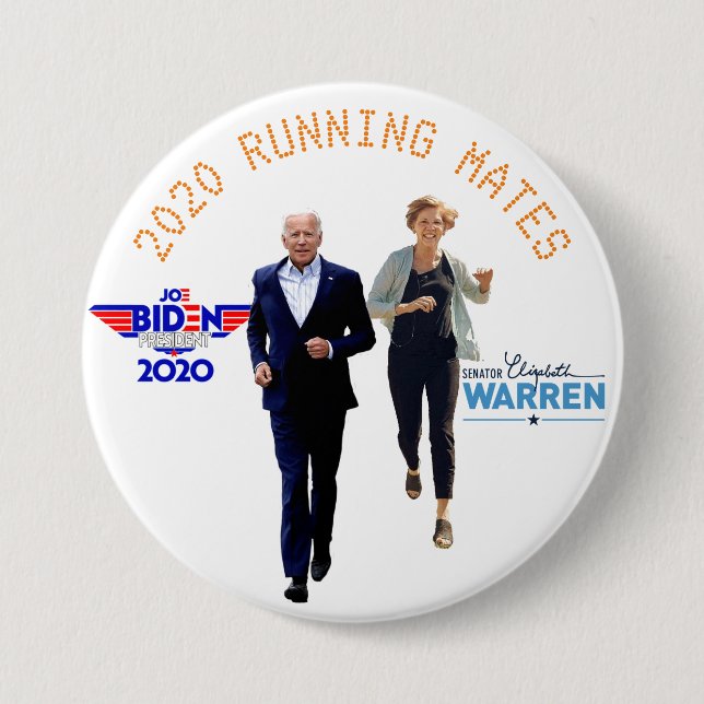 202 RUNNING MATES 7.5 CM ROUND BADGE (Front)