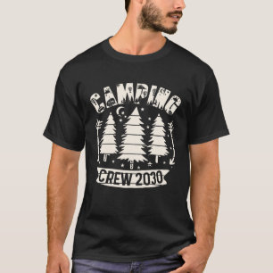 2030 Camping Crew Family Camping Trip Group I Cam T-Shirt