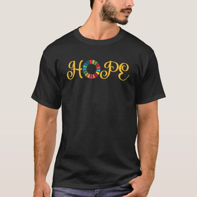 2030 Vision Hope Global Goals Motivational Inspira T-Shirt (Front)