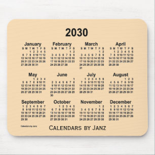 2030 Wheat Calendar by Janz Mouse Pad