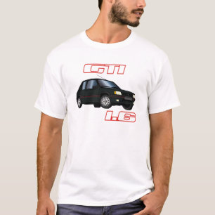 205 GTI 1.6 87 88 89 90 Black T-Shirt