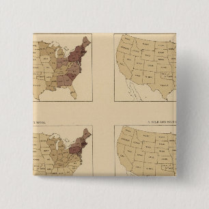 205 Manufactures/sq mile 15 Cm Square Badge
