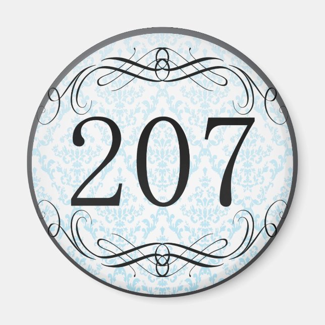 207 Area Code Magnet (Front)