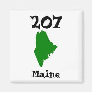 207, Area Code of Maine Magnet