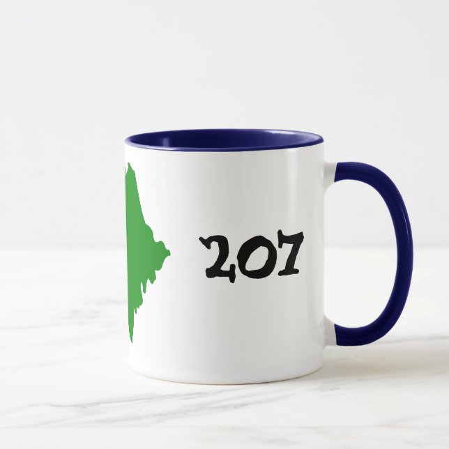 207, area code of Maine! Mug (Right)