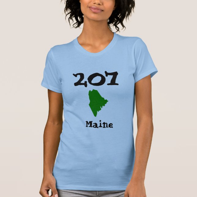 207, Area Code of Maine T-Shirt (Front)