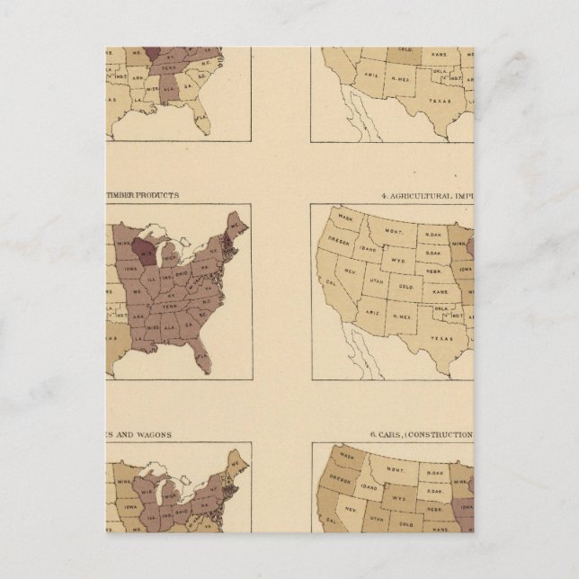 207 Manufactures/sq mile Postcard (Front)