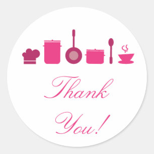 20 - 1.5" Catering Chef Business Stickers