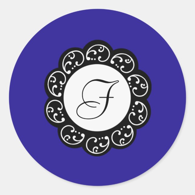 20 - 1.5 Envelope Seal Blue & White (Front)