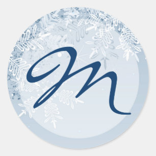 20 - 1.5 Envelope Seal Crystal Snowflakes Winter