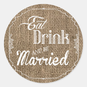 20 - 1.5 Envelope Seal Eat Drink Be Married Burla