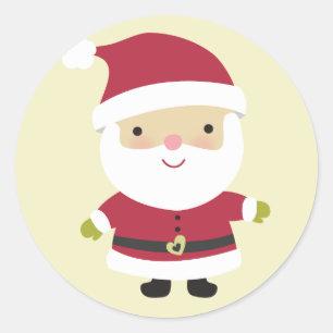 20 - 1.5" Envelope Seal Jolly St.Nick