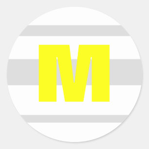 20 - 1.5 Envelope Seal Modern Neon Stripe Yellow