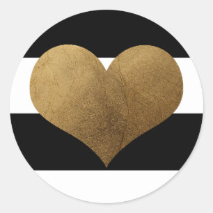 20 - 1.5 Envelope Seal Modern Stripe Black White