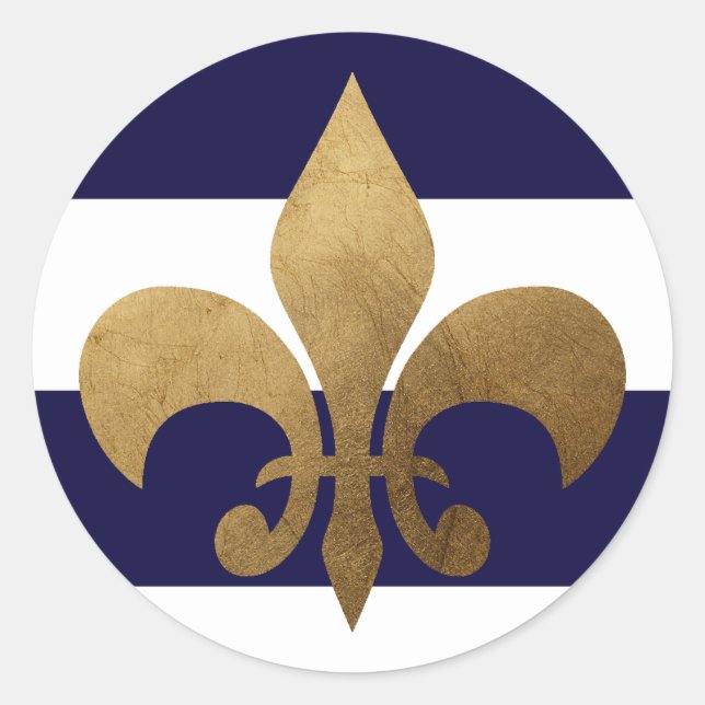 20 - 1.5  Envelope Seal Modern Stripe Navy White (Front)