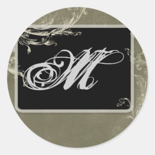 20 - 1.5  Envelope Seal Monogram Christmas XMAS