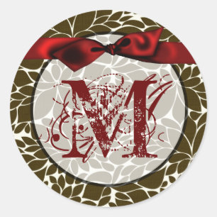 20 - 1.5  Envelope Seal Monogram Christmas XMAS