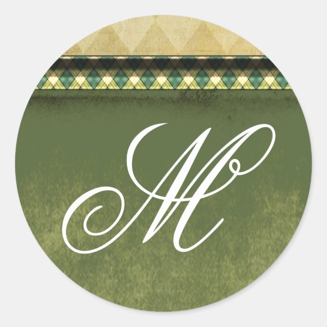 20 - 1.5  Envelope Seal Monogram Christmas XMAS (Front)