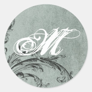 20 - 1.5 Envelope Seal Monogram Christmas XMAS