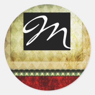 20 - 1.5 Envelope Seal Monogram Christmas XMAS