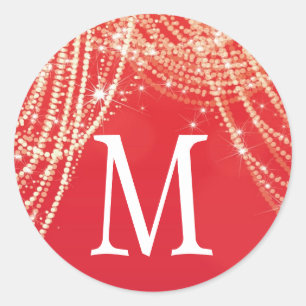 20 - 1.5 Envelope Seal Monogram Christmas XMAS