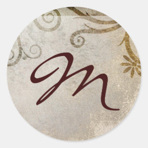 20 - 1.5 Envelope Seal Monogram Christmas XMAS