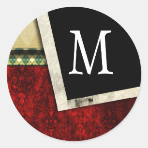 20 - 1.5 Envelope Seal Monogram Christmas XMAS