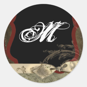 20 - 1.5 Envelope Seal Monogram Christmas XMAS