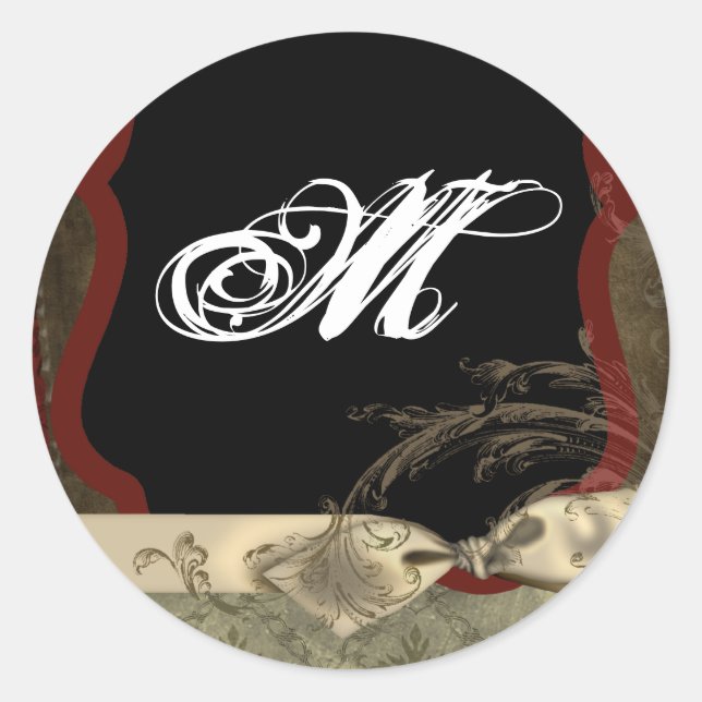 20 - 1.5  Envelope Seal Monogram Christmas XMAS (Front)