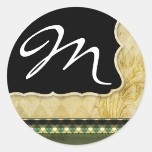 20 - 1.5 Envelope Seal Monogram Christmas XMAS