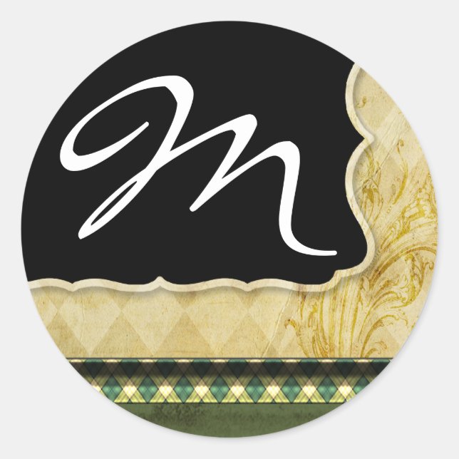 20 - 1.5  Envelope Seal Monogram Christmas XMAS (Front)