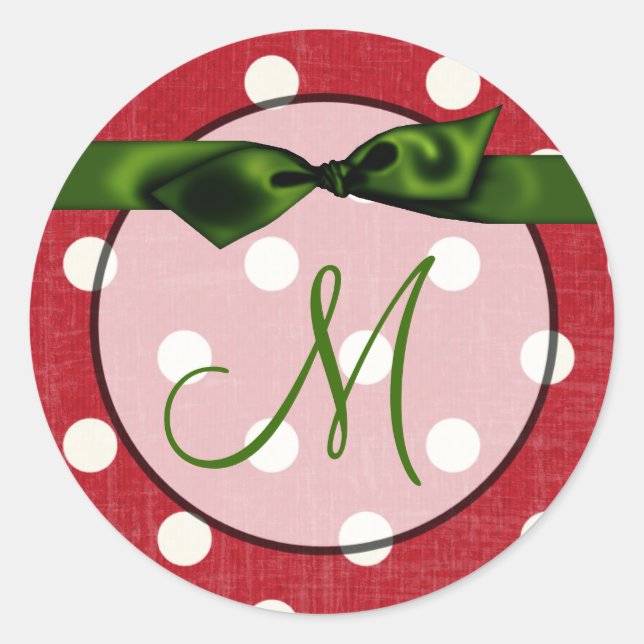 20 - 1.5  Envelope Seal Monogram Christmas XMAS (Front)