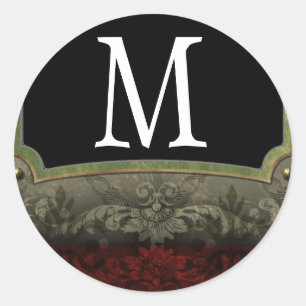 20 - 1.5 Envelope Seal Monogram Christmas XMAS