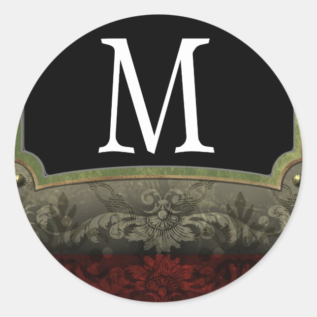 20 - 1.5  Envelope Seal Monogram Christmas XMAS (Front)