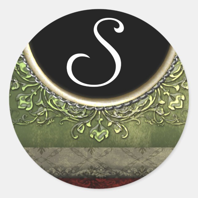 20 - 1.5  Envelope Seal Monogram Christmas XMAS (Front)