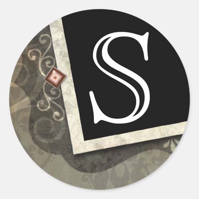 20 - 1.5  Envelope Seal Monogram Christmas XMAS (Front)