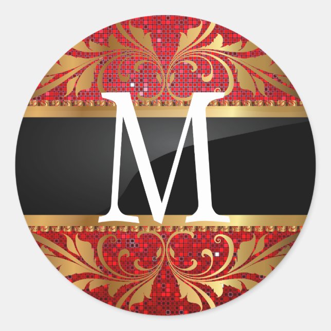 20 - 1.5  Envelope Seal Monogram Christmas XMAS (Front)