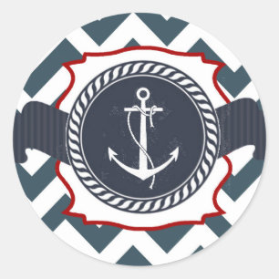 20 - 1.5  Envelope Seal Nautical Anchor Compass