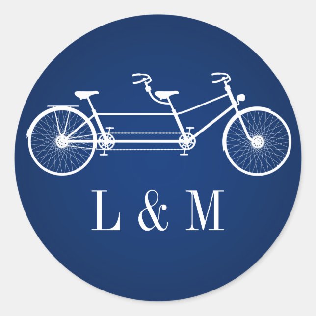 20 - 1.5  Envelope Seal Navy Blue Double Bike (Front)