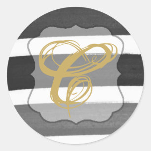 20 - 1.5  Envelope Seal Ombre Stripe Black Line