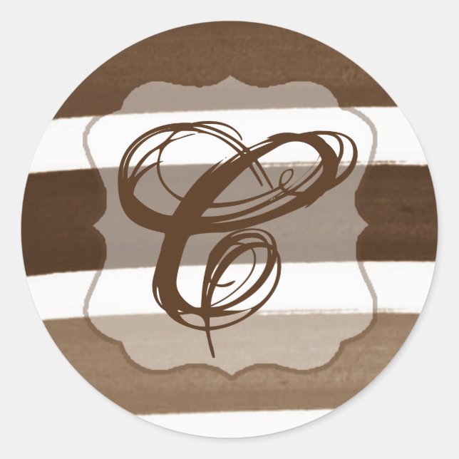 20 - 1.5  Envelope Seal Ombre Stripe Brown Line (Front)