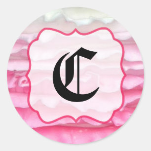 20 - 1.5  Envelope Seal Ombre Stripe Pink Frosting