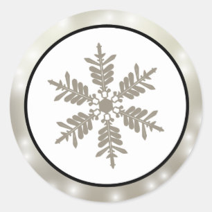 20 - 1.5" Envelope Seal Silver Christmas Blur