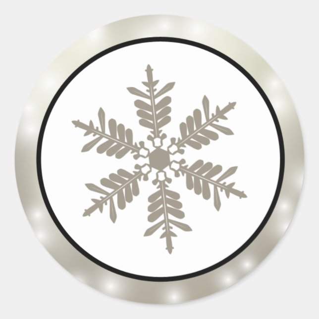 20 - 1.5" Envelope Seal Silver Christmas Blur (Front)