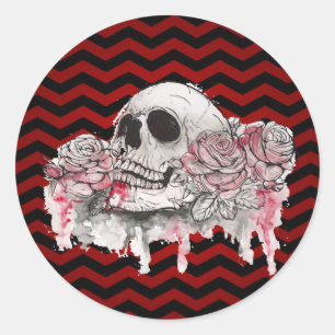 20 - 1.5  Envelope Seal skull Rose Gothic Chevron